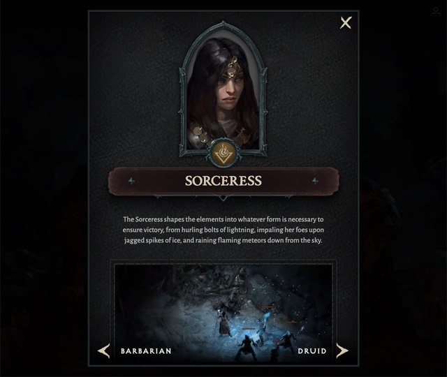 Diablo IV: Sorceress Class Details
