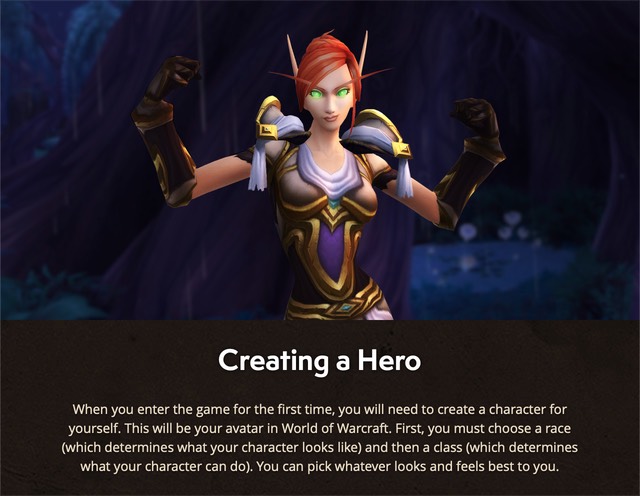 World of Warcraft Website Redesign: New Player’s Guide